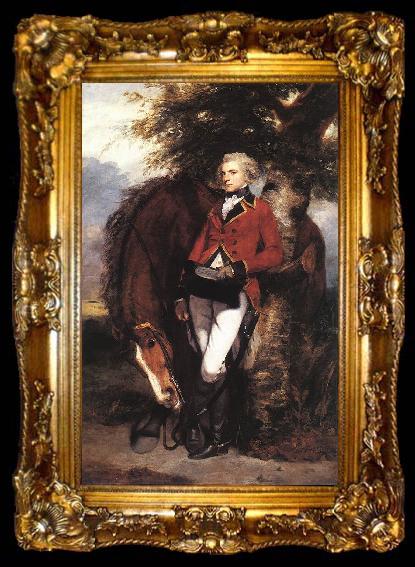 framed  REYNOLDS, Sir Joshua Colonel George K. H. Coussmaker, Grenadier Guards, ta009-2